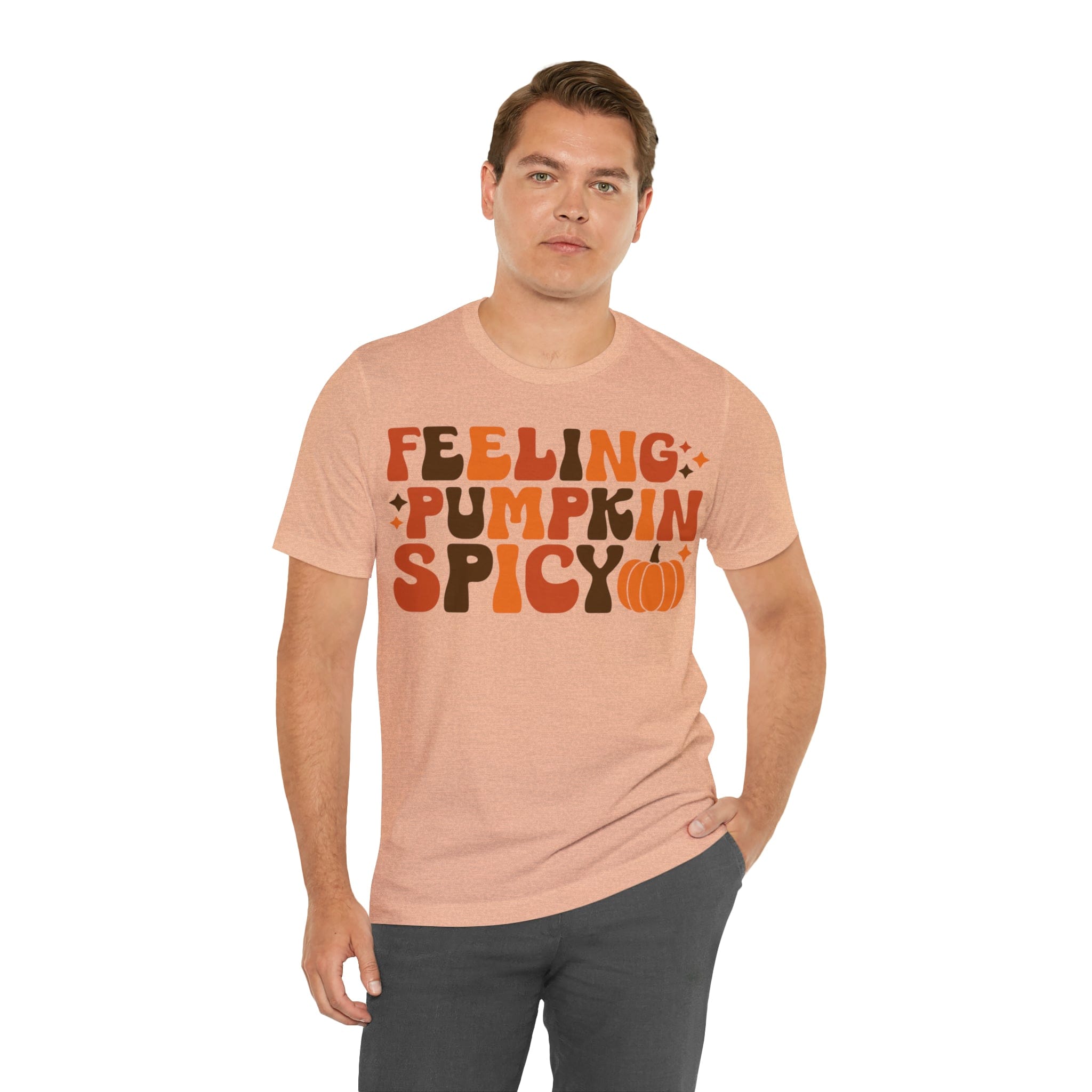 Printify T-Shirt Feeling Pumpkin Spicy  - Unisex Jersey Short Sleeve Tee