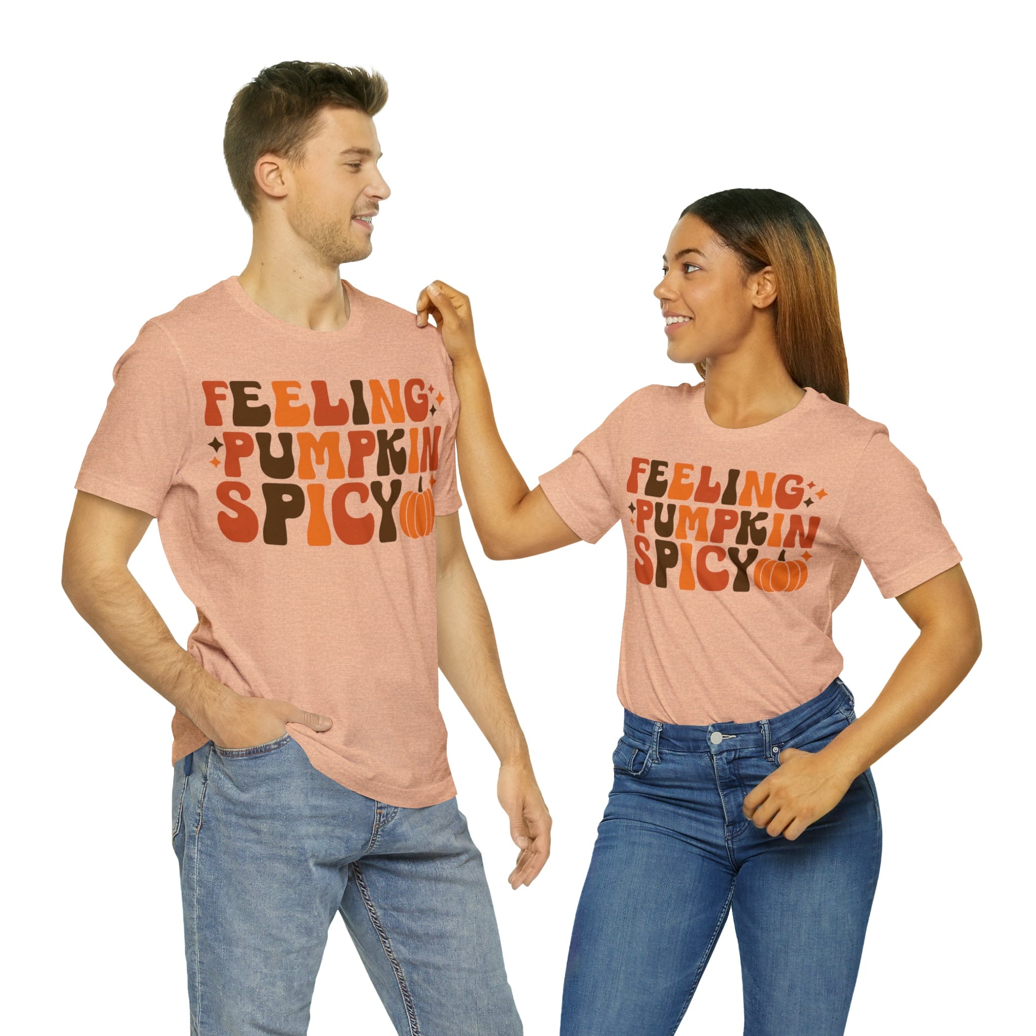 Printify T-Shirt Feeling Pumpkin Spicy  - Unisex Jersey Short Sleeve Tee