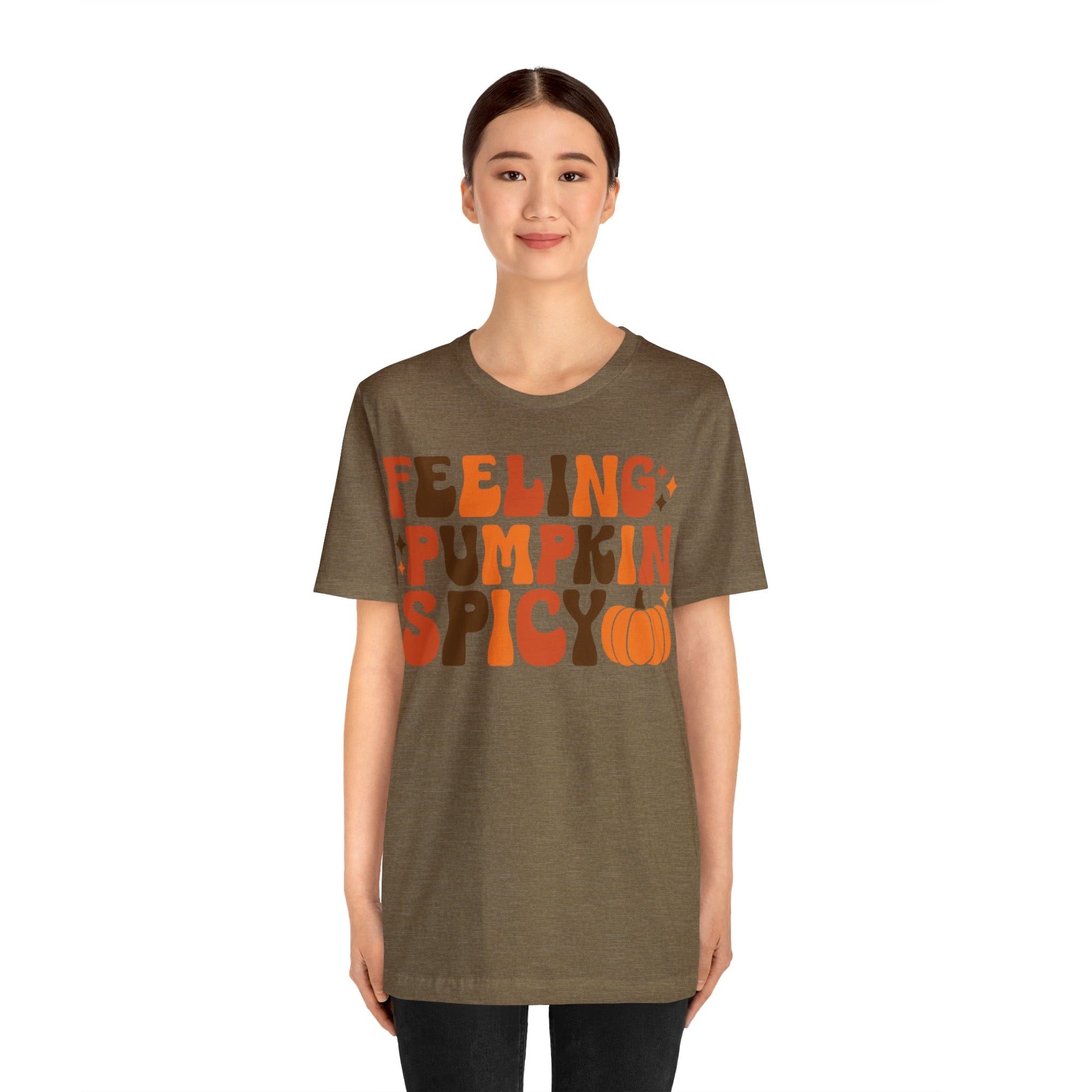 Printify T-Shirt Feeling Pumpkin Spicy  - Unisex Jersey Short Sleeve Tee