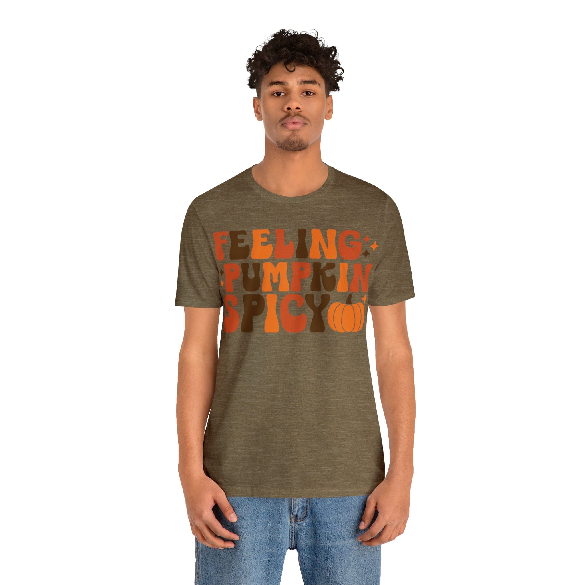 Printify T-Shirt Feeling Pumpkin Spicy  - Unisex Jersey Short Sleeve Tee