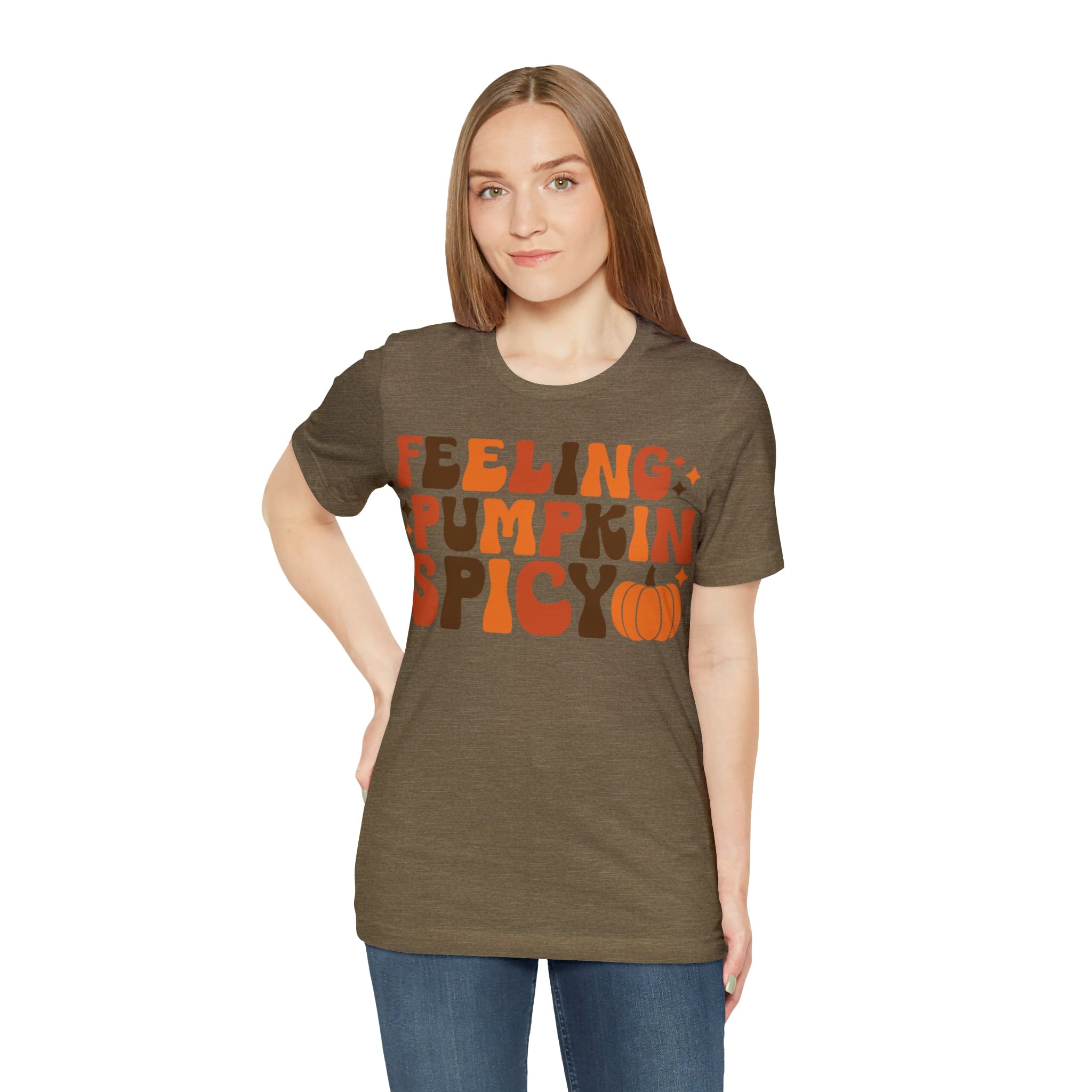 Printify T-Shirt Feeling Pumpkin Spicy  - Unisex Jersey Short Sleeve Tee