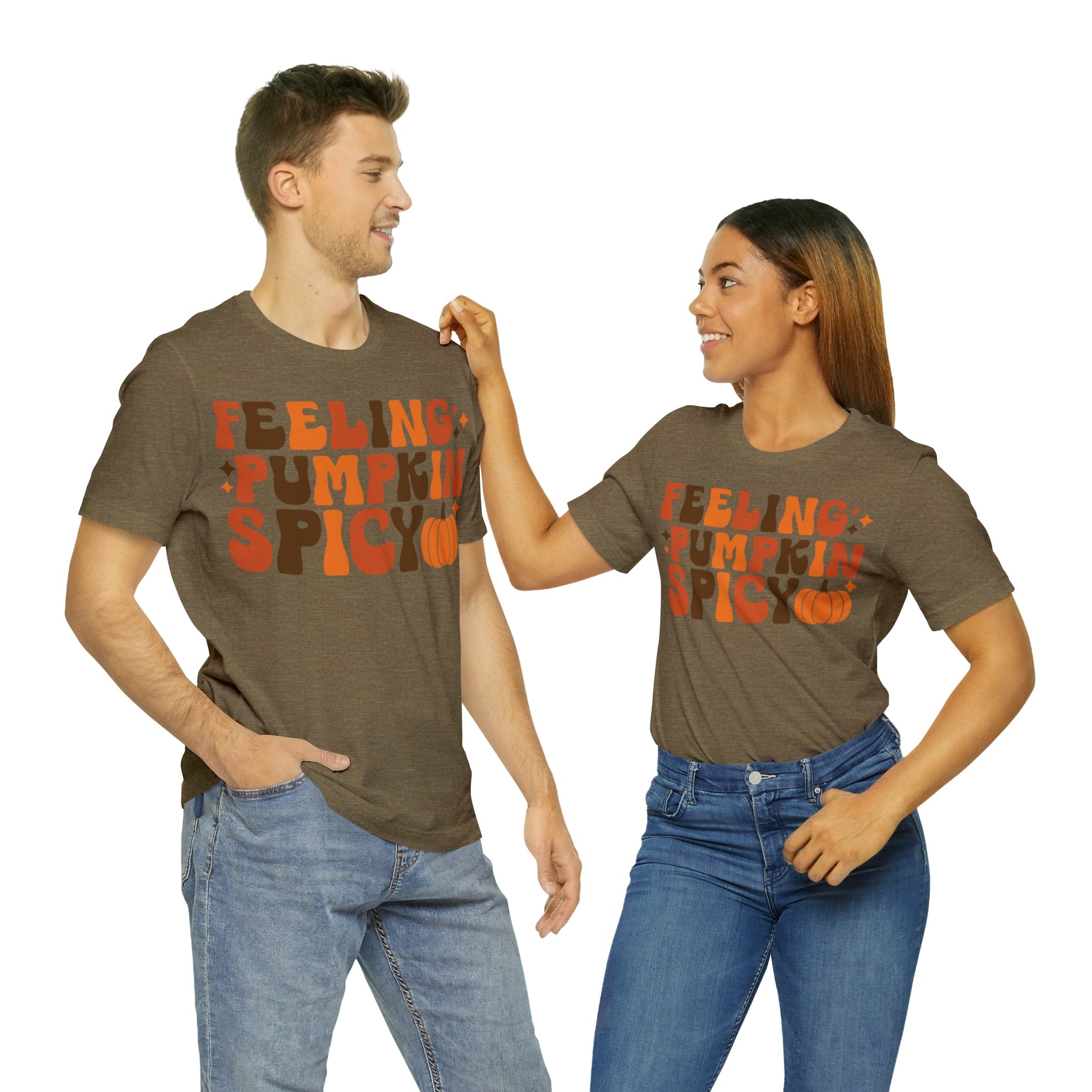 Printify T-Shirt Feeling Pumpkin Spicy  - Unisex Jersey Short Sleeve Tee