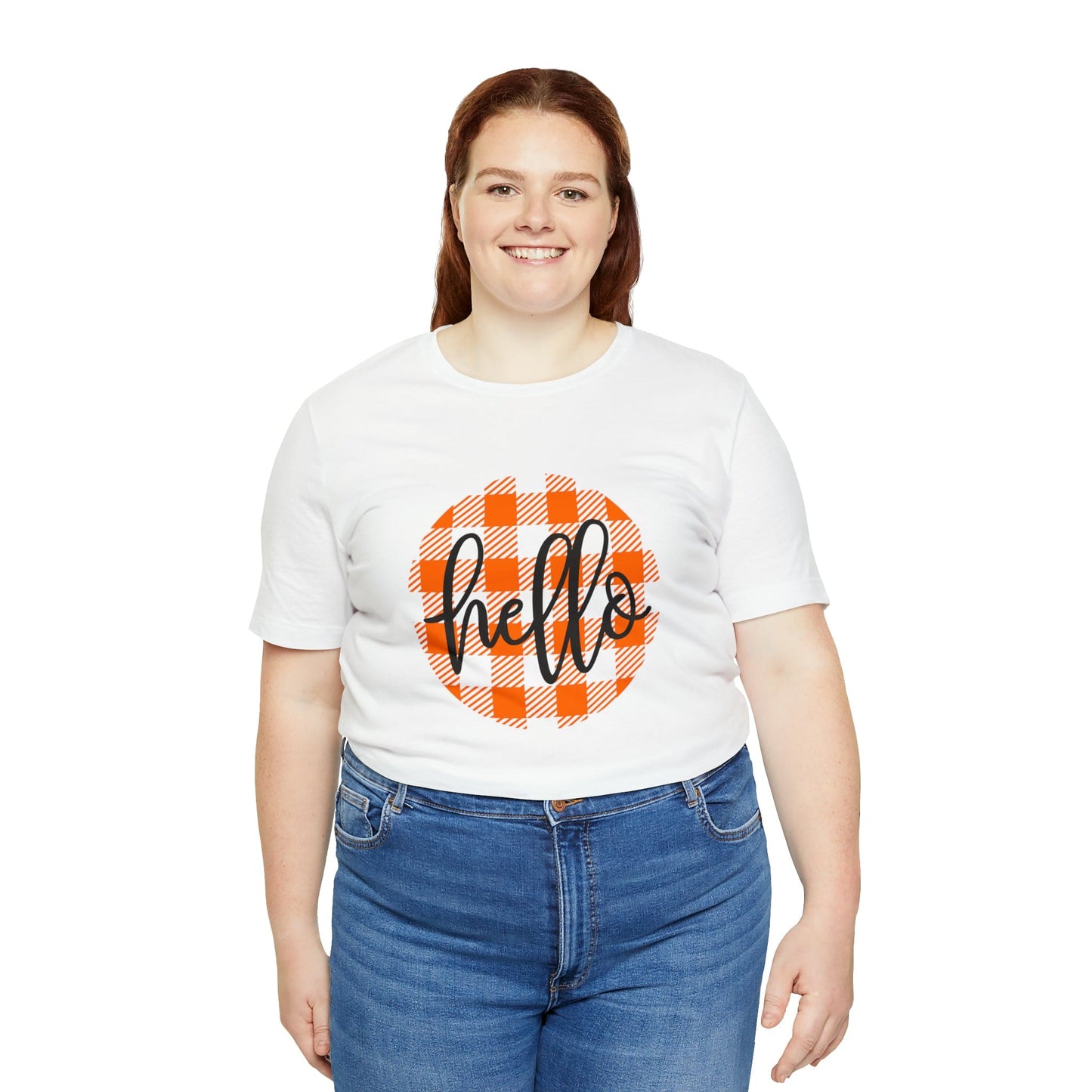 Printify T-Shirt Hello - Unisex Jersey Short Sleeve Tee