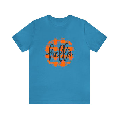 Printify T-Shirt Hello - Unisex Jersey Short Sleeve Tee