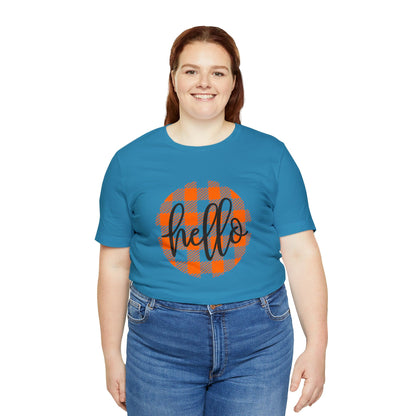 Printify T-Shirt Hello - Unisex Jersey Short Sleeve Tee