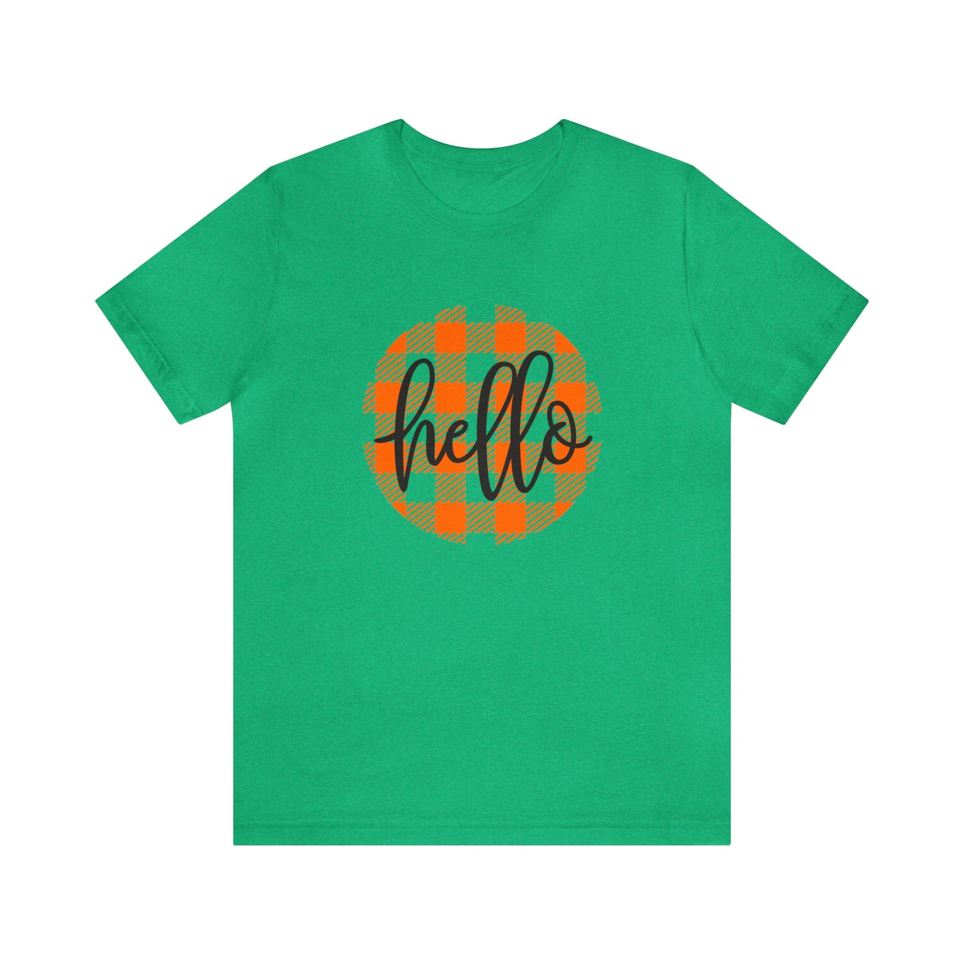 Printify T-Shirt Hello - Unisex Jersey Short Sleeve Tee