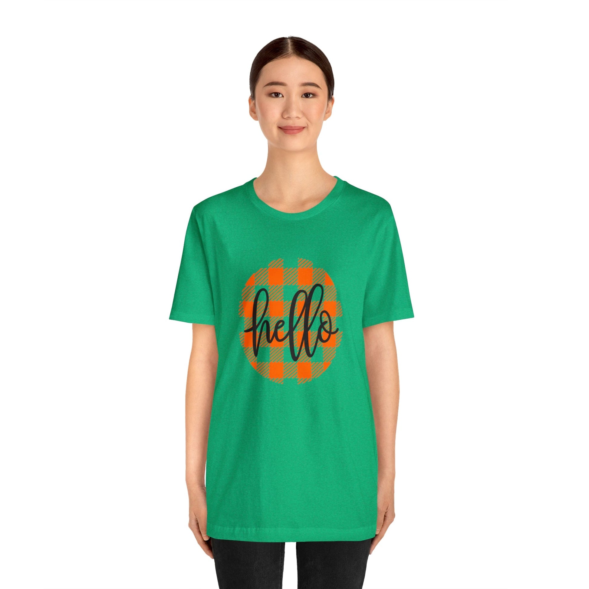 Printify T-Shirt Hello - Unisex Jersey Short Sleeve Tee