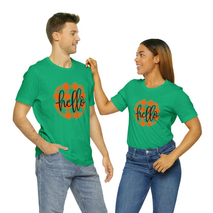 Printify T-Shirt Hello - Unisex Jersey Short Sleeve Tee