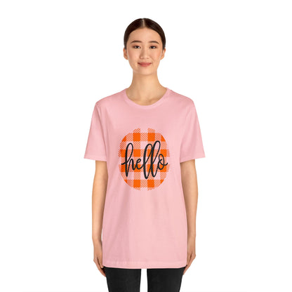 Printify T-Shirt Hello - Unisex Jersey Short Sleeve Tee