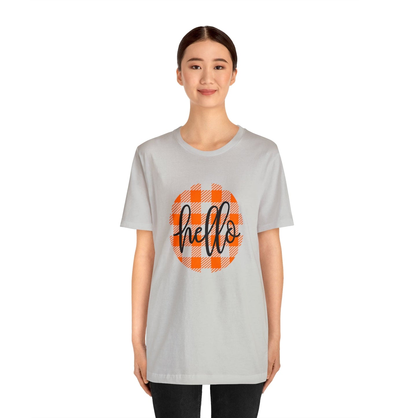 Printify T-Shirt Hello - Unisex Jersey Short Sleeve Tee