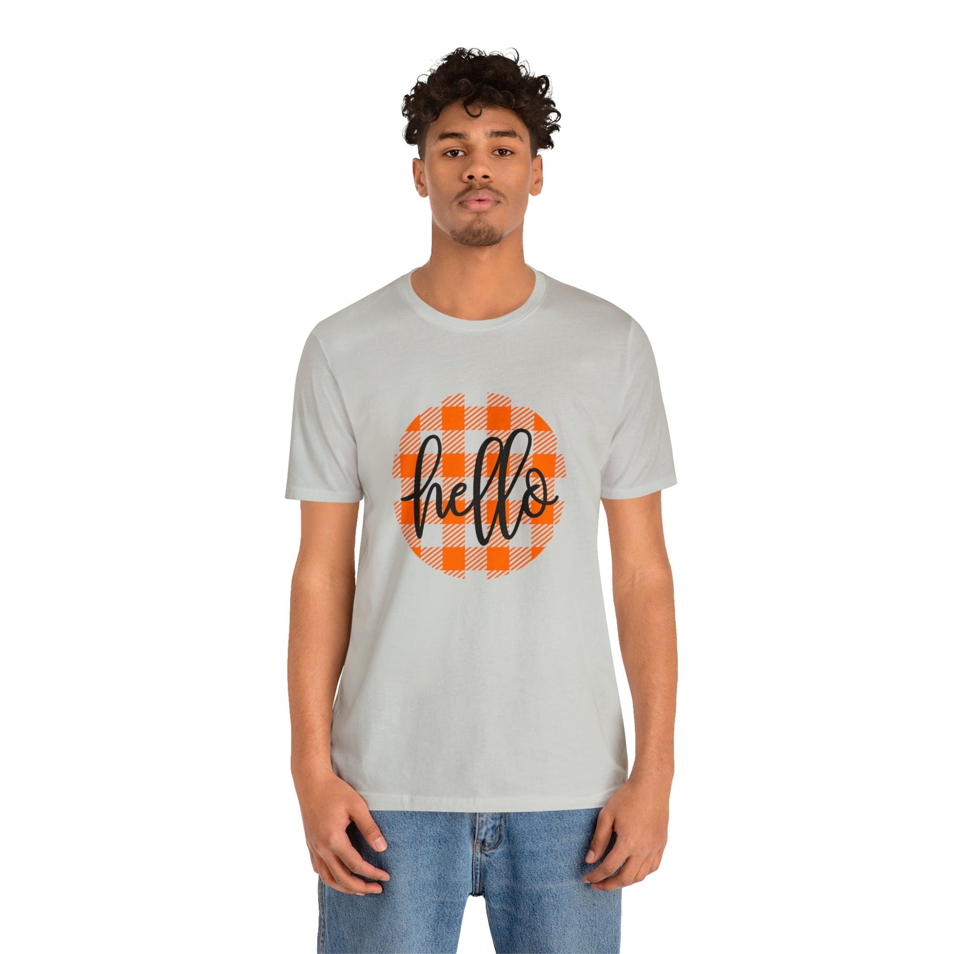 Printify T-Shirt Hello - Unisex Jersey Short Sleeve Tee