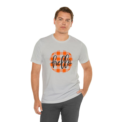 Printify T-Shirt Hello - Unisex Jersey Short Sleeve Tee