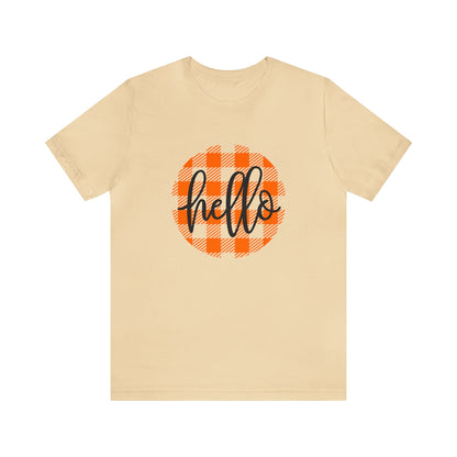 Printify T-Shirt Hello - Unisex Jersey Short Sleeve Tee