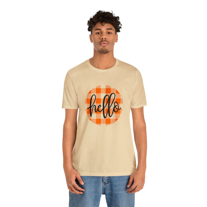 Printify T-Shirt Hello - Unisex Jersey Short Sleeve Tee