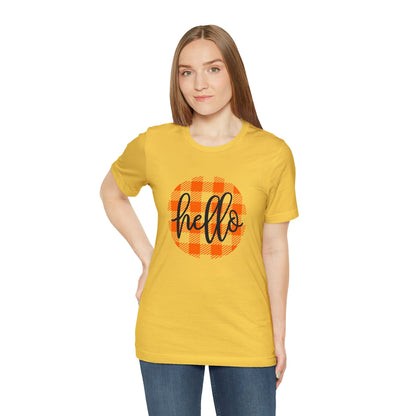 Printify T-Shirt Hello - Unisex Jersey Short Sleeve Tee