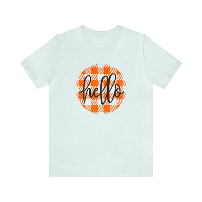 Printify T-Shirt Hello - Unisex Jersey Short Sleeve Tee