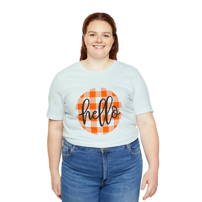 Printify T-Shirt Hello - Unisex Jersey Short Sleeve Tee