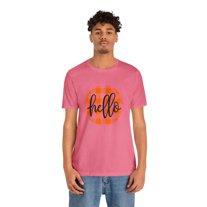 Printify T-Shirt Hello - Unisex Jersey Short Sleeve Tee