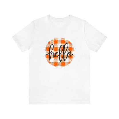 Printify T-Shirt Hello - Unisex Jersey Short Sleeve Tee