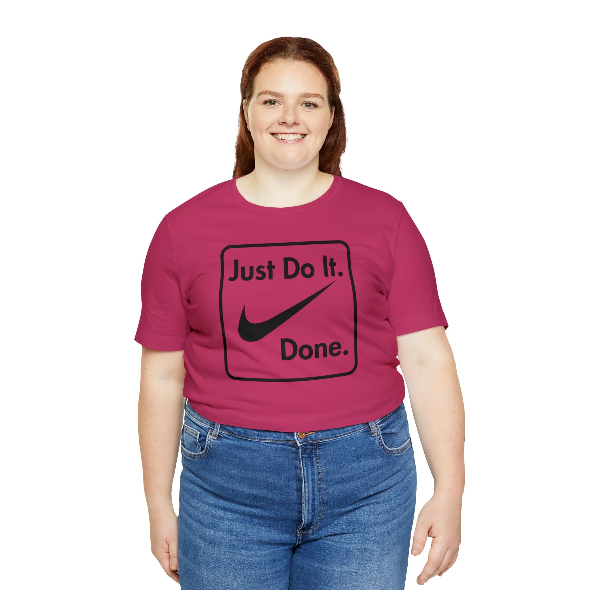 Printify T-Shirt Just Do It - Done - Jersey Short Sleeve Tee