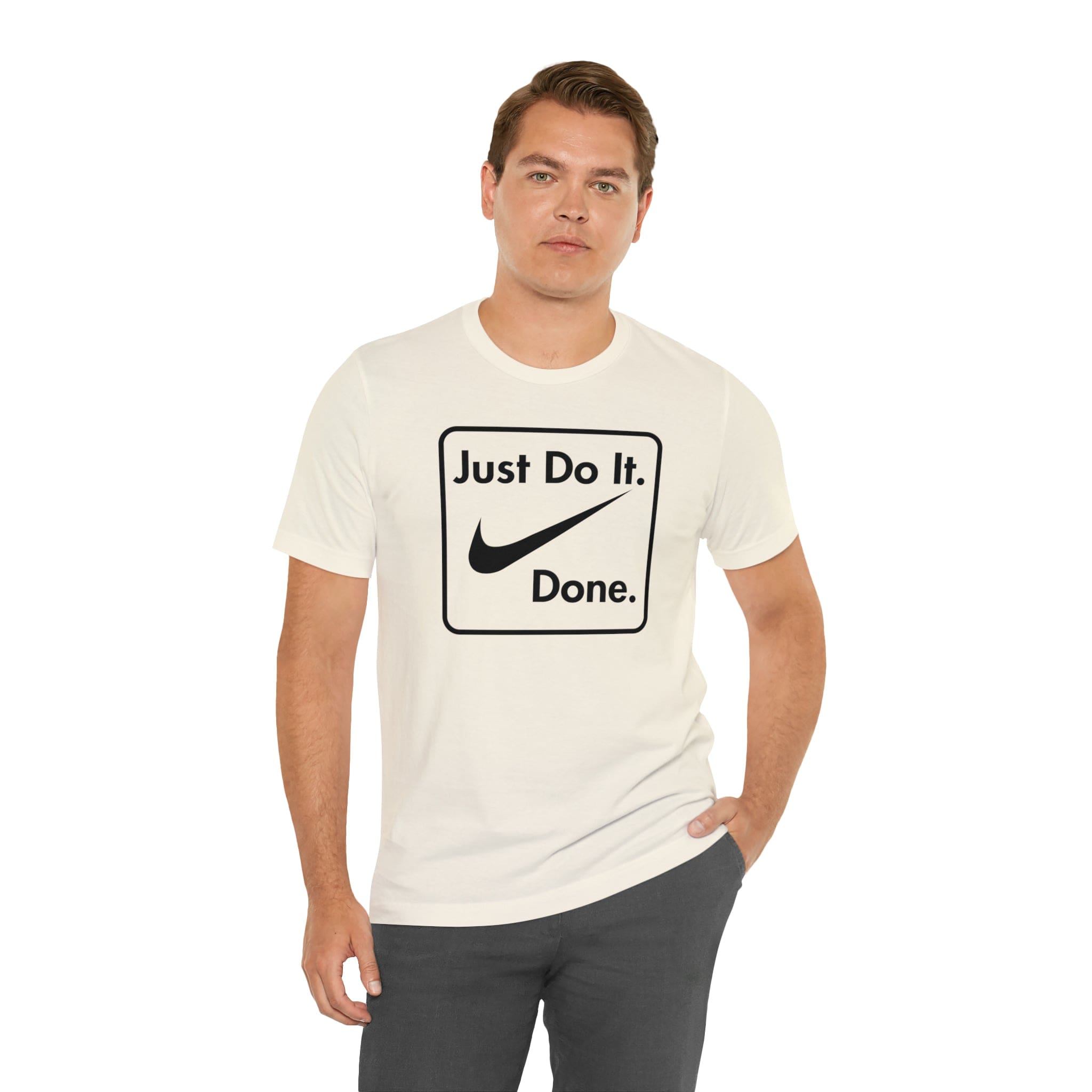 Printify T-Shirt Just Do It - Done - Jersey Short Sleeve Tee