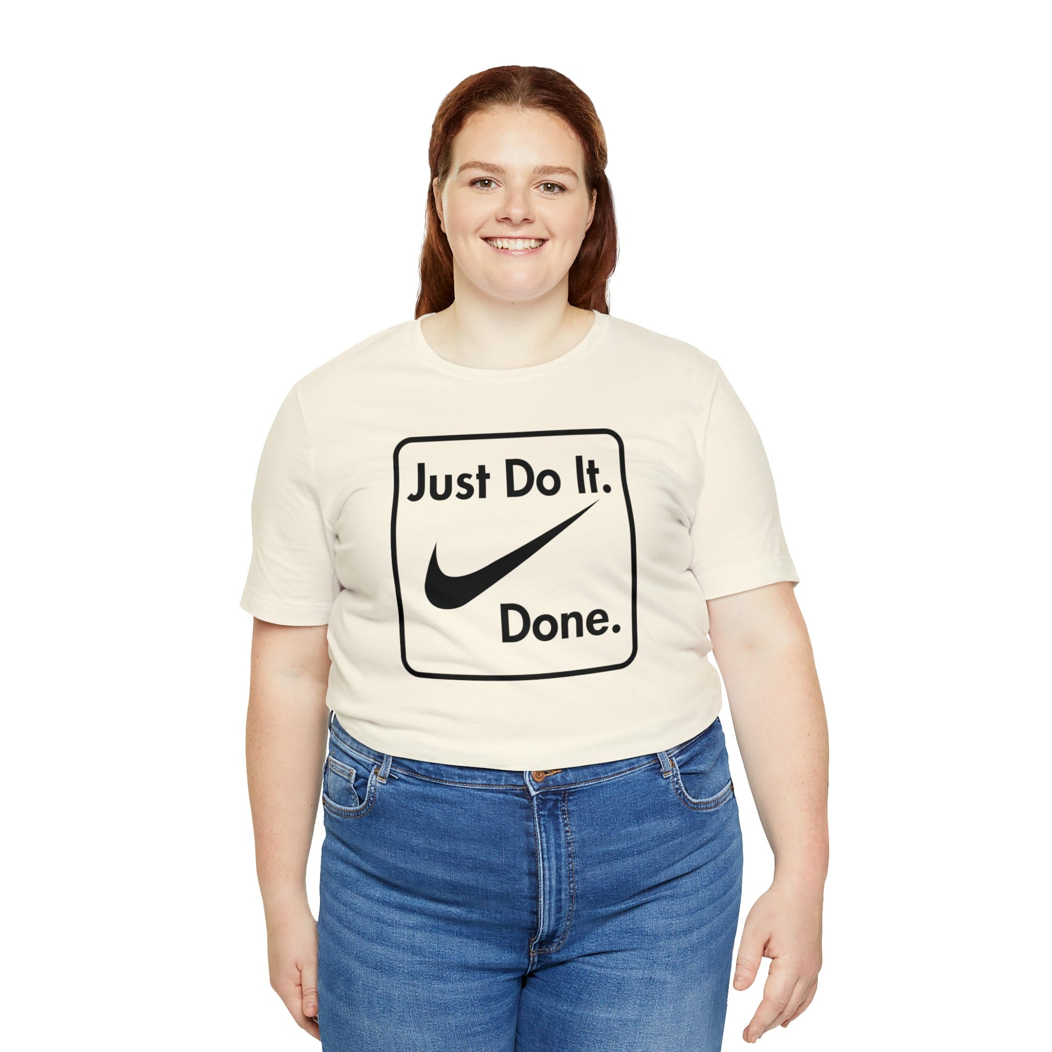 Printify T-Shirt Just Do It - Done - Jersey Short Sleeve Tee