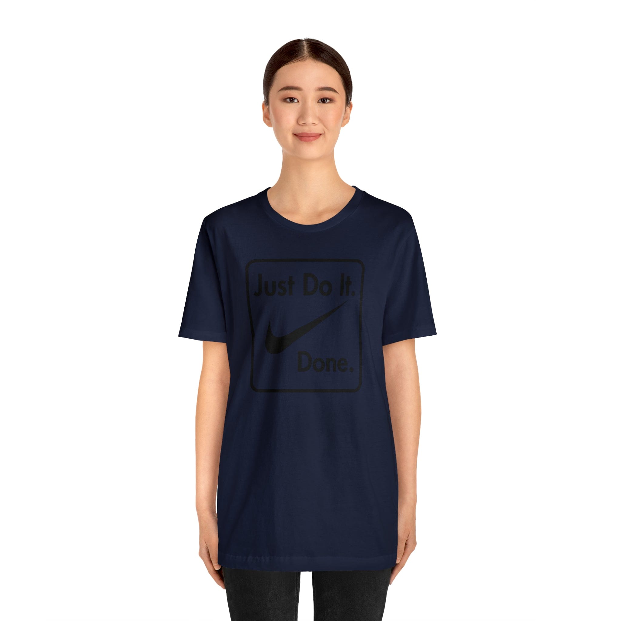 Printify T-Shirt Just Do It - Done - Jersey Short Sleeve Tee
