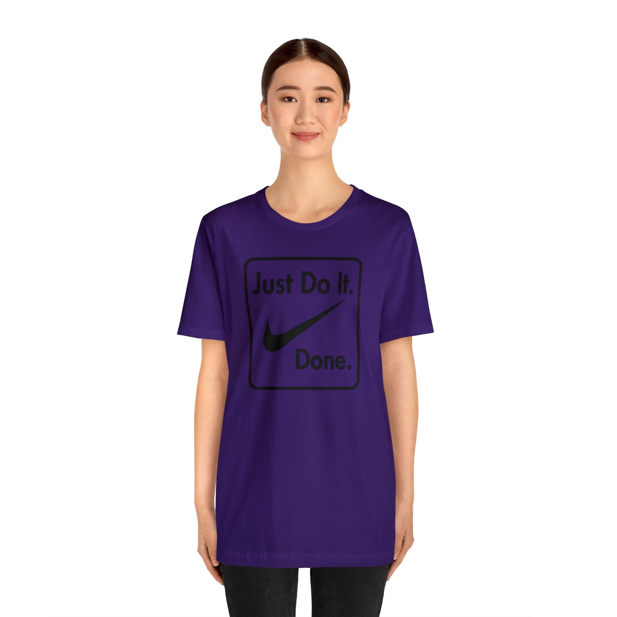 Printify T-Shirt Just Do It - Done - Jersey Short Sleeve Tee