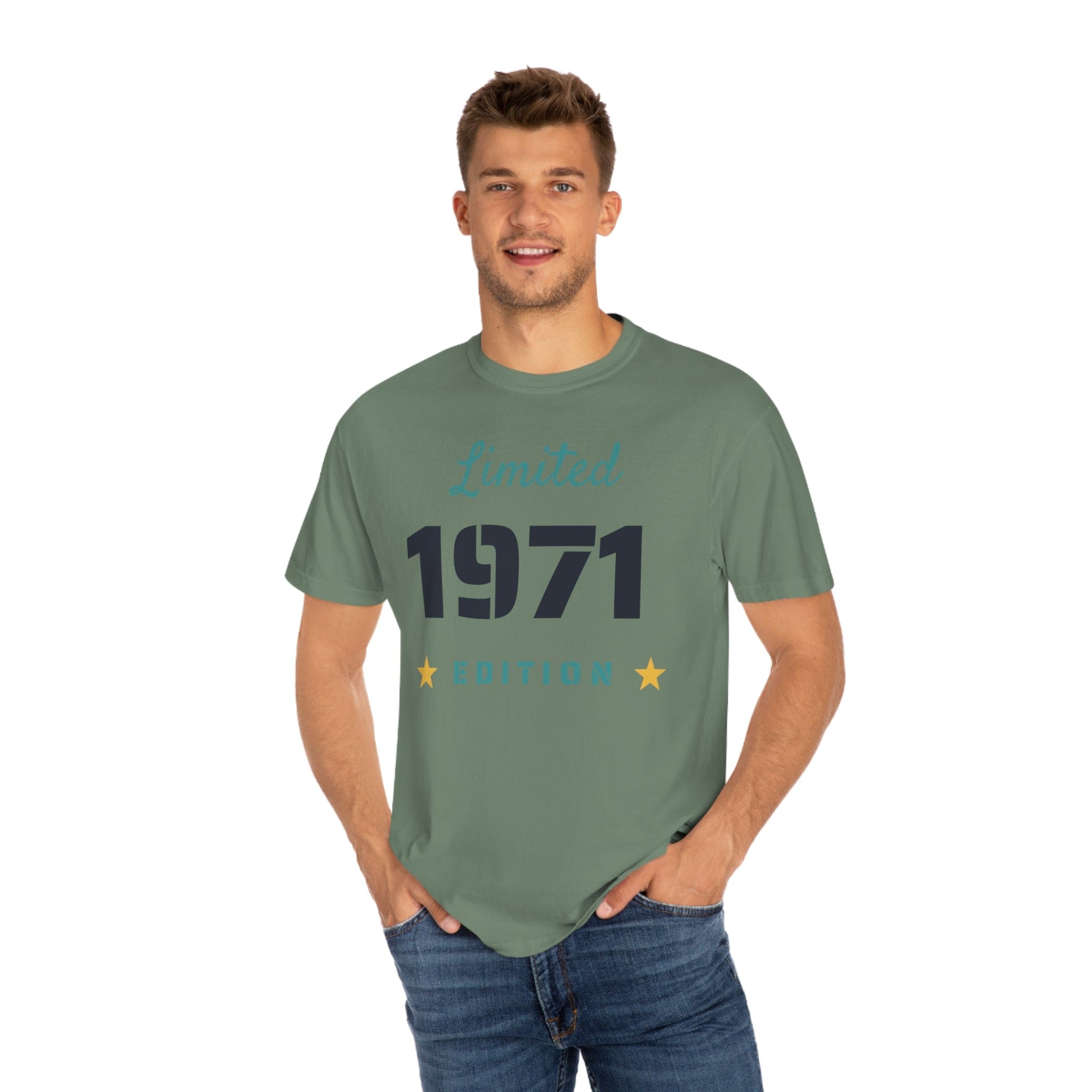 Printify T-Shirt Sage / S Limited Edition Shirt - Customized Year - Unisex Garment-Dyed T-shirt