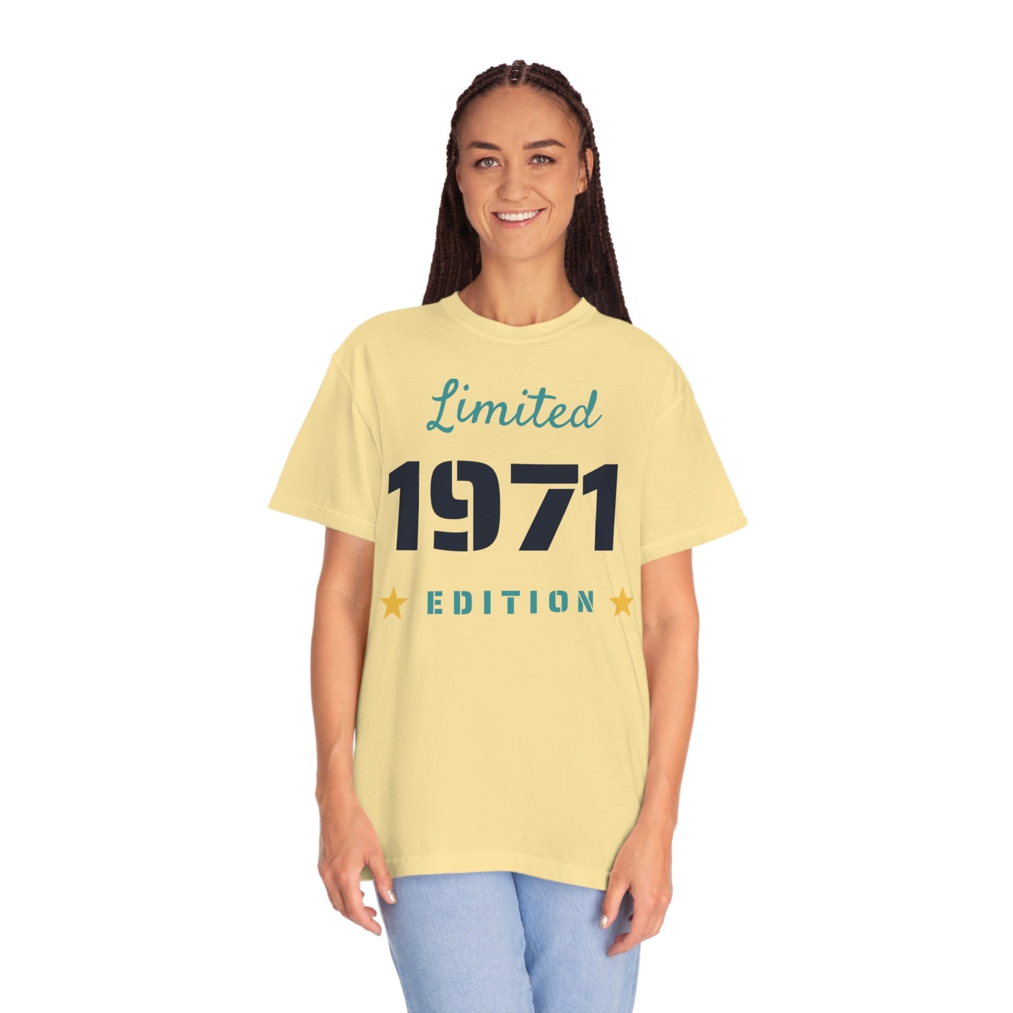Printify T-Shirt Limited Edition Shirt - Customized Year - Unisex Garment-Dyed T-shirt