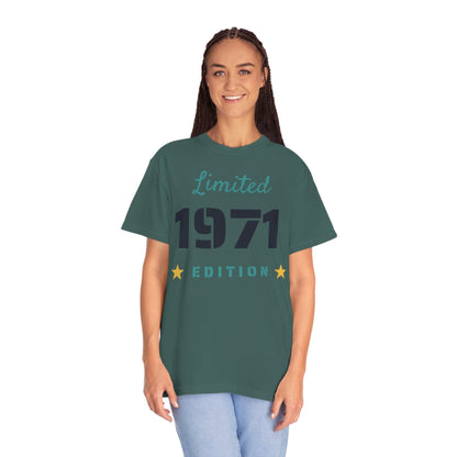Printify T-Shirt Limited Edition Shirt - Customized Year - Unisex Garment-Dyed T-shirt