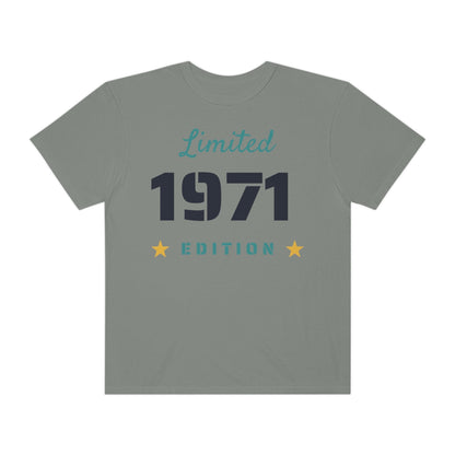 Printify T-Shirt Limited Edition Shirt - Customized Year - Unisex Garment-Dyed T-shirt