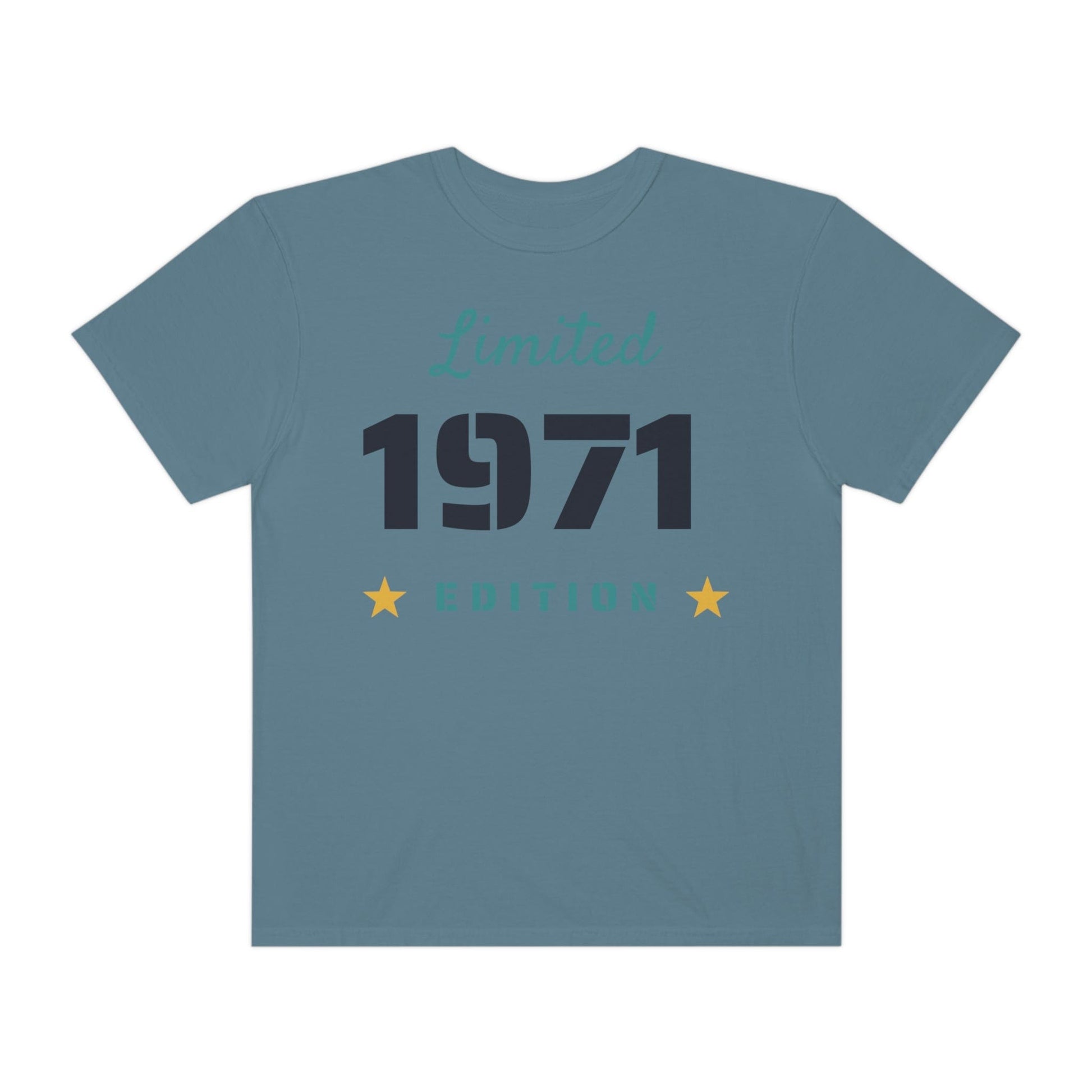 Printify T-Shirt Limited Edition Shirt - Customized Year - Unisex Garment-Dyed T-shirt