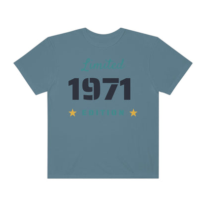 Printify T-Shirt Limited Edition Shirt - Customized Year - Unisex Garment-Dyed T-shirt