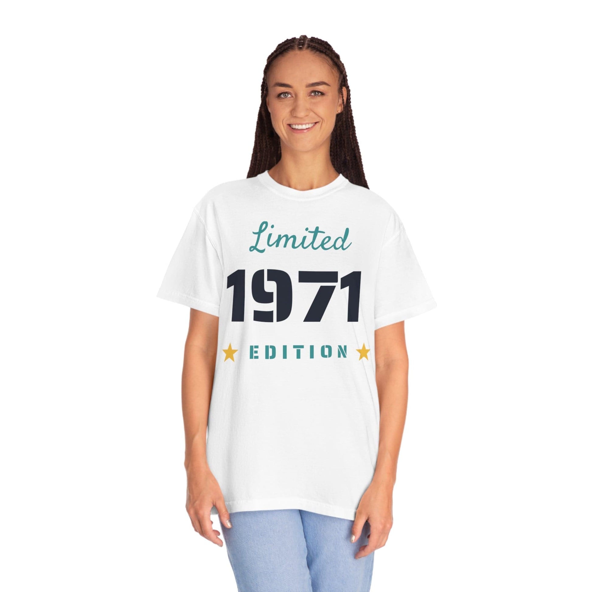 Printify T-Shirt Limited Edition Shirt - Customized Year - Unisex Garment-Dyed T-shirt