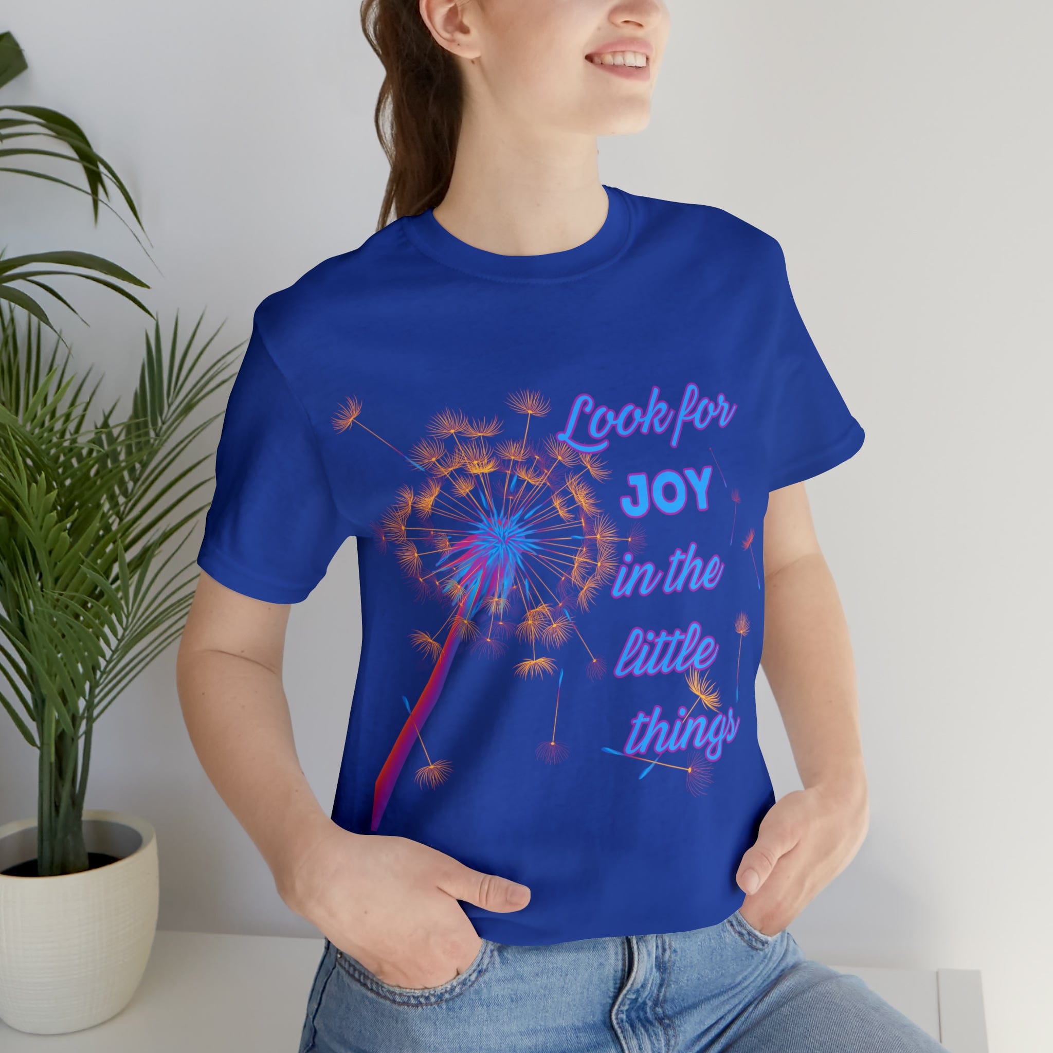 Printify T-Shirt True Royal / S Look for Joy - Unisex Jersey Short Sleeve Tee