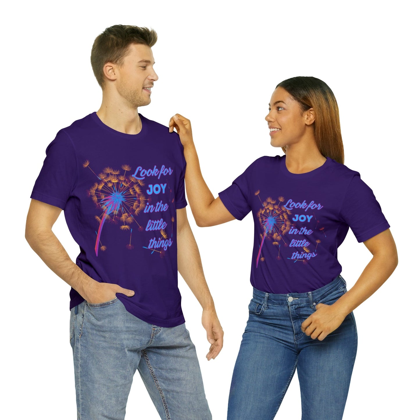 Printify T-Shirt Look for Joy - Unisex Jersey Short Sleeve Tee