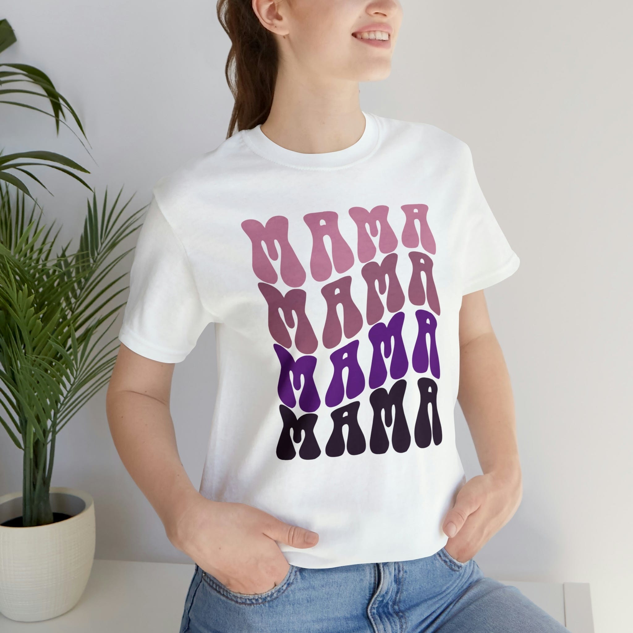 Printify T-Shirt Mama Purple - Unisex Jersey Short Sleeve Tee