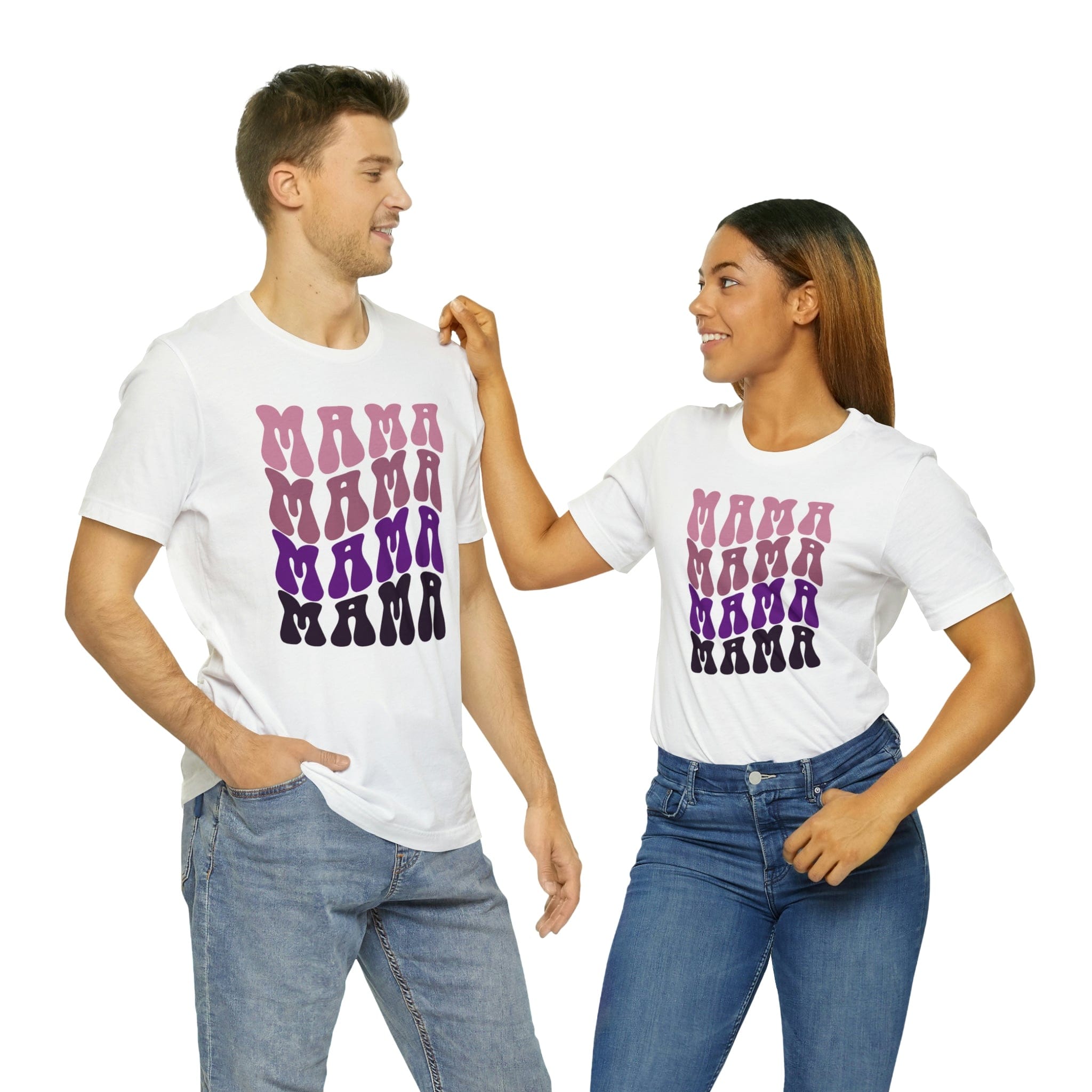 Printify T-Shirt Mama Purple - Unisex Jersey Short Sleeve Tee