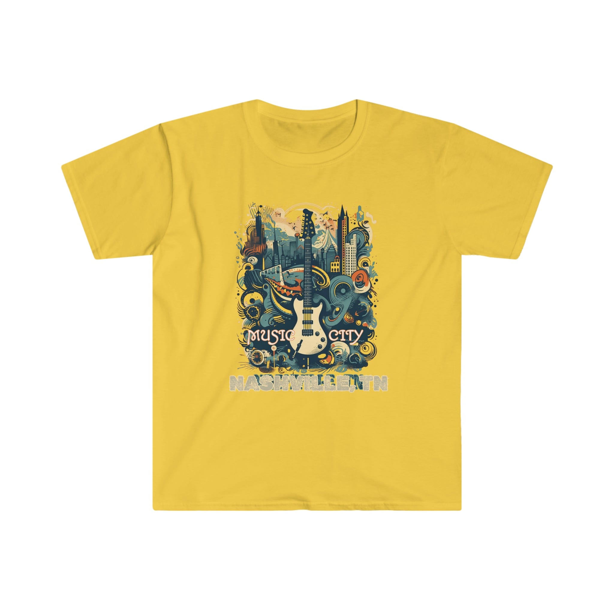 Printify T-Shirt Daisy / S Music City - Unisex Softstyle T-Shirt