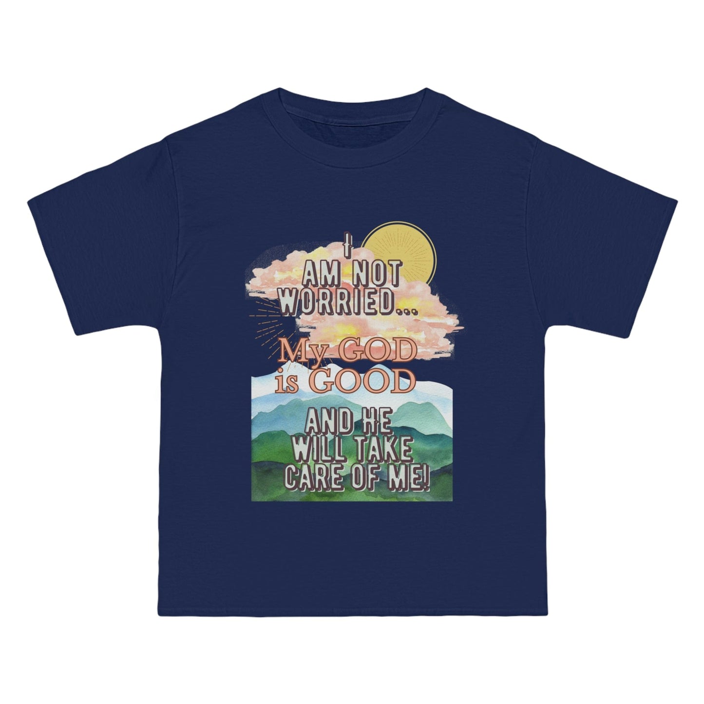 Printify T-Shirt Navy / M My God is Good - Short-Sleeve T-Shirt