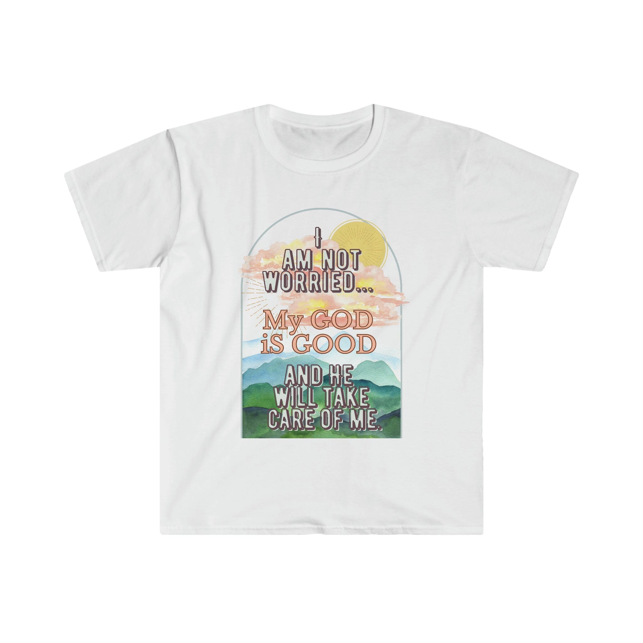 Printify T-Shirt White / S My God is Good - Unisex Softstyle T-Shirt