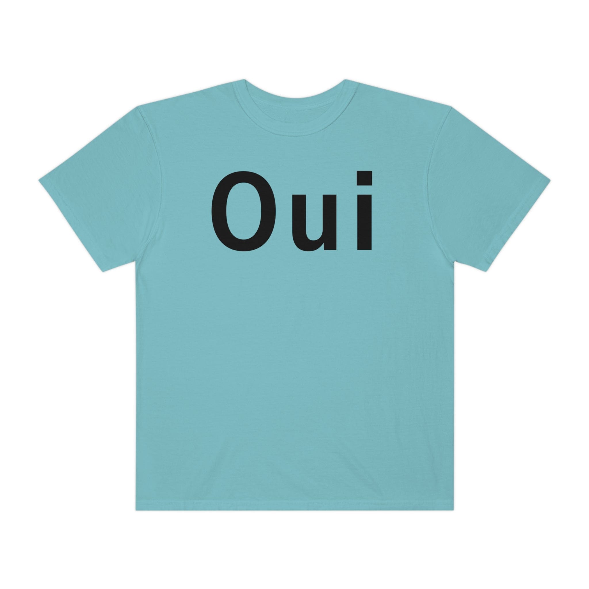 Printify T-Shirt Oui - Unisex Garment-Dyed T-shirt