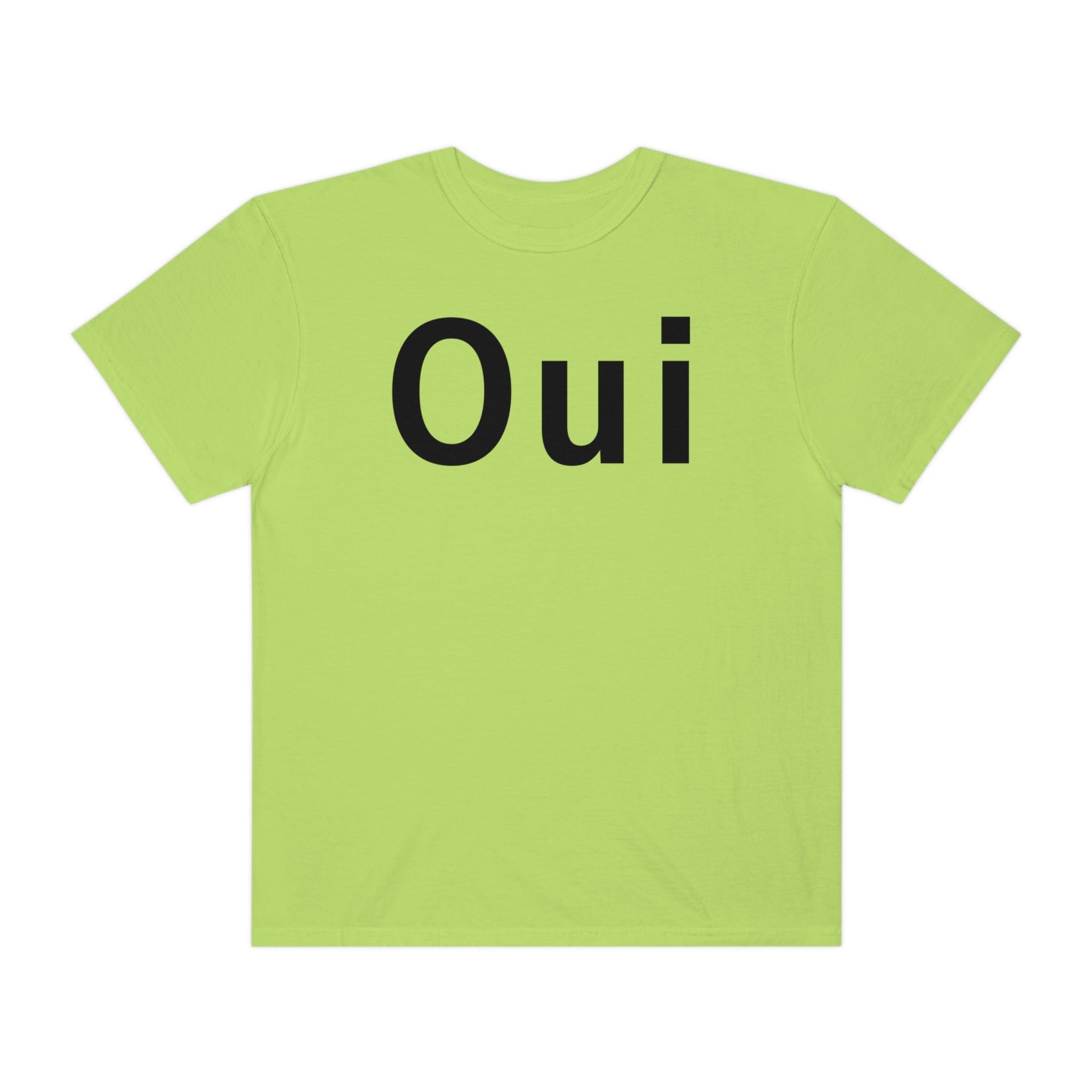 Printify T-Shirt Oui - Unisex Garment-Dyed T-shirt
