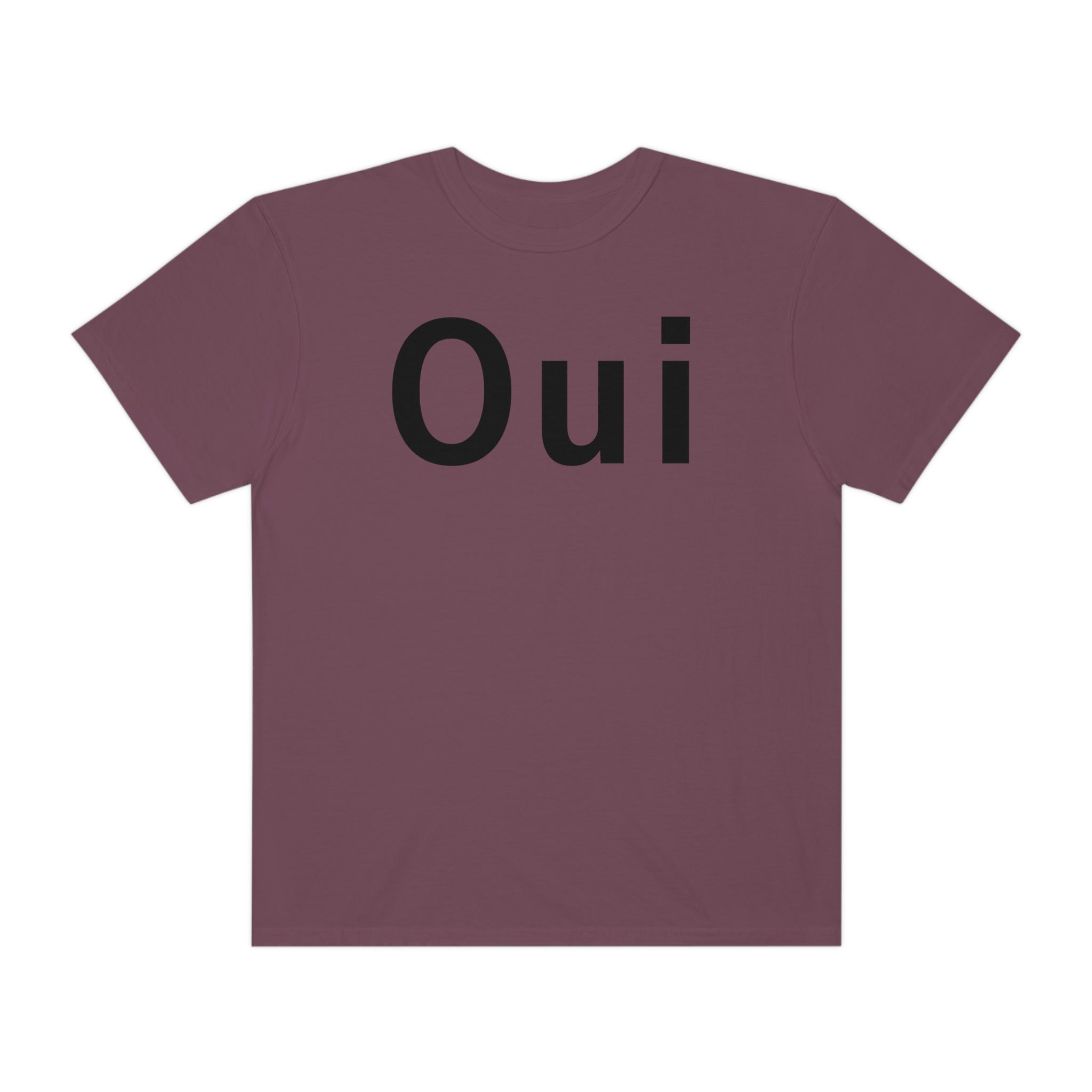 Printify T-Shirt Oui - Unisex Garment-Dyed T-shirt