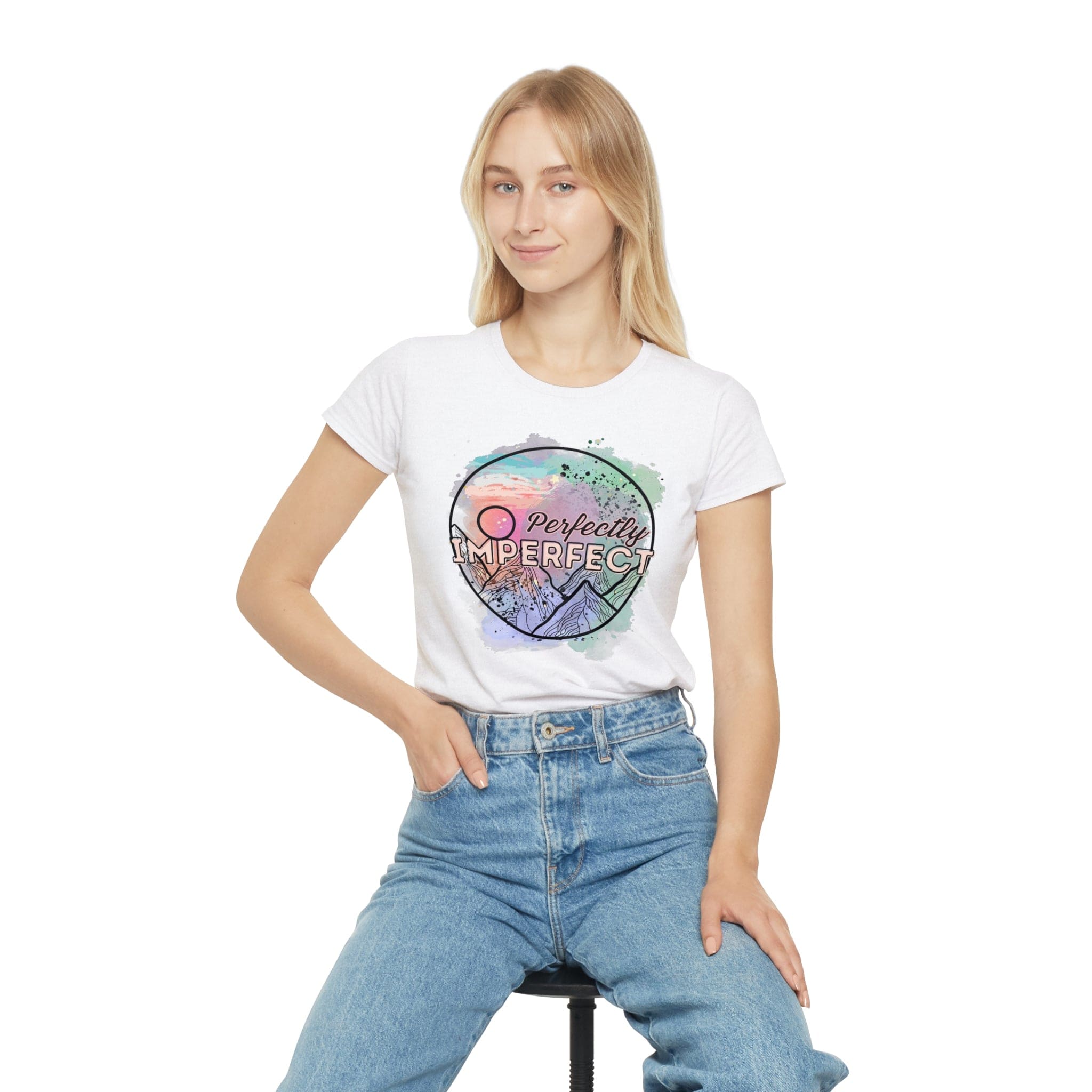 Printify T-Shirt Perfectly Imperfect - Women's Iconic T-Shirt