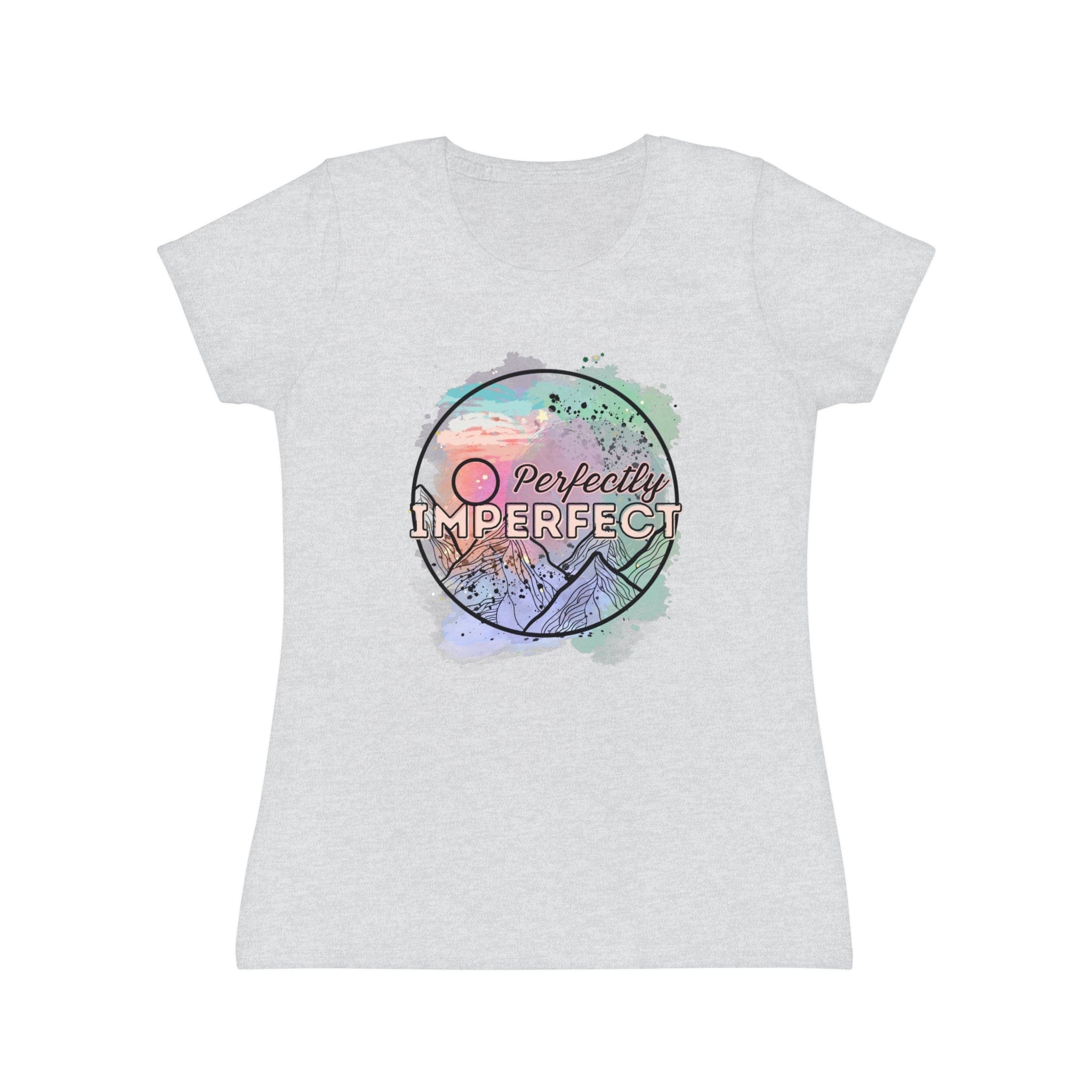 Printify T-Shirt Heather Grey / XS Perfectly Imperfect - Women's Iconic T-Shirt