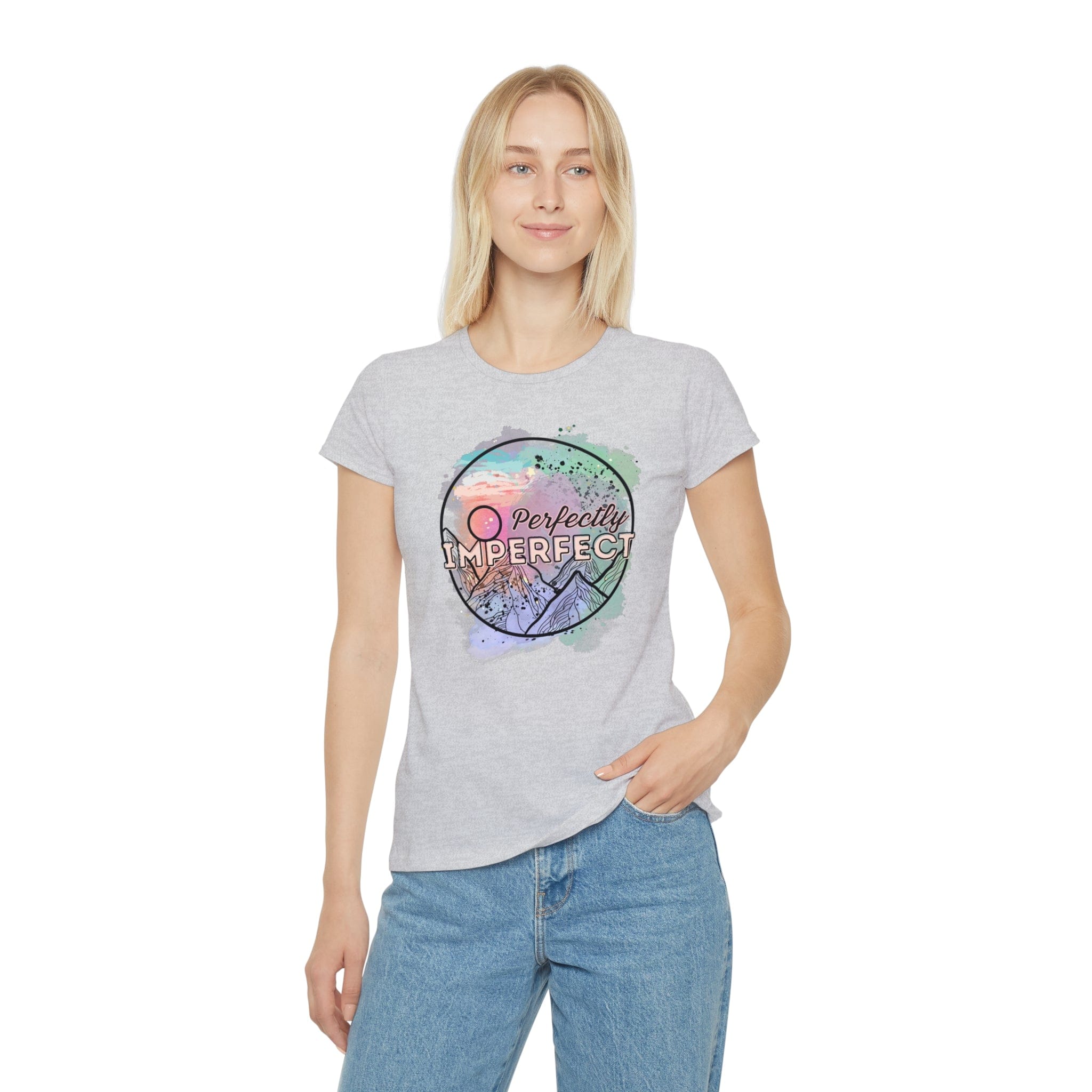 Printify T-Shirt Perfectly Imperfect - Women's Iconic T-Shirt