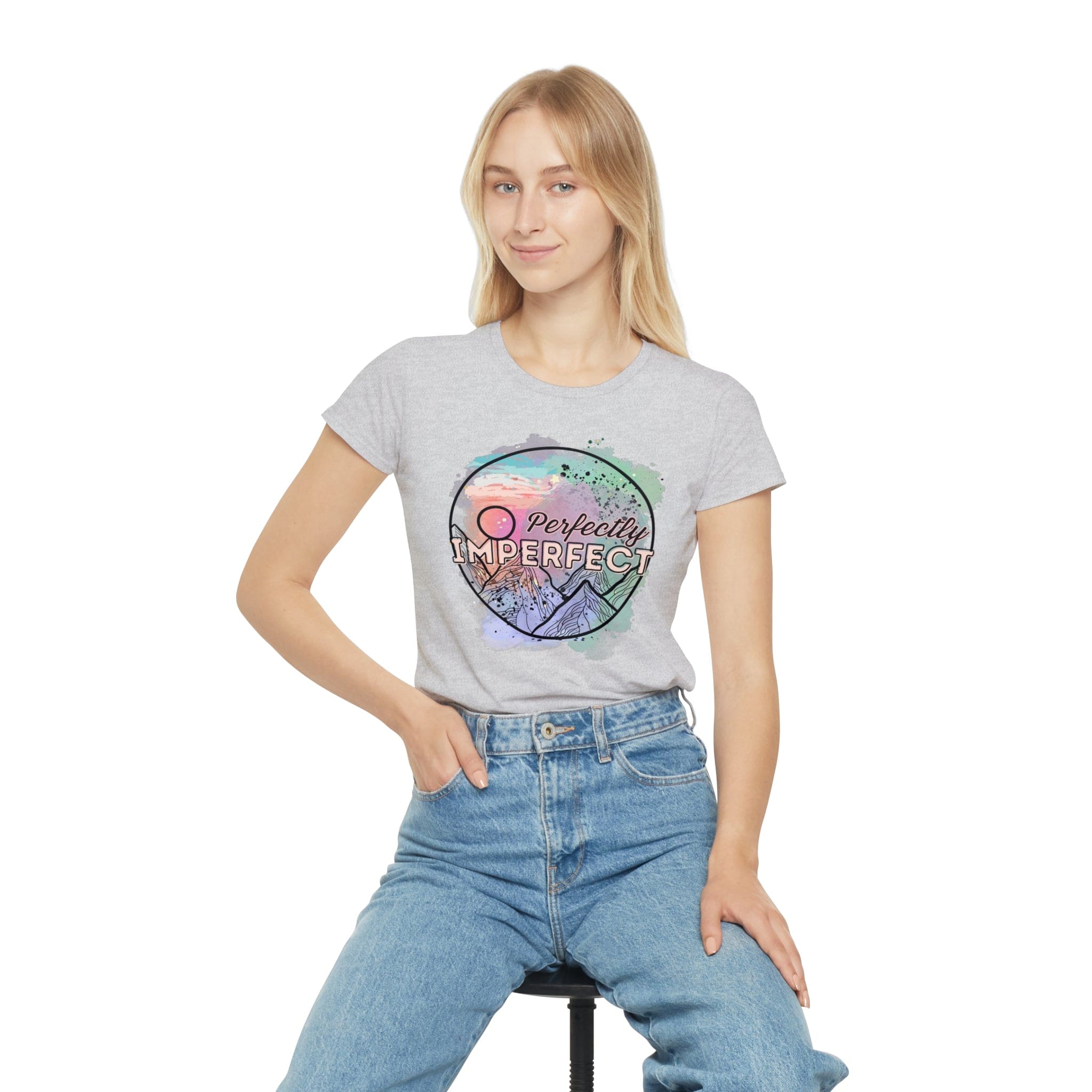 Printify T-Shirt Perfectly Imperfect - Women's Iconic T-Shirt