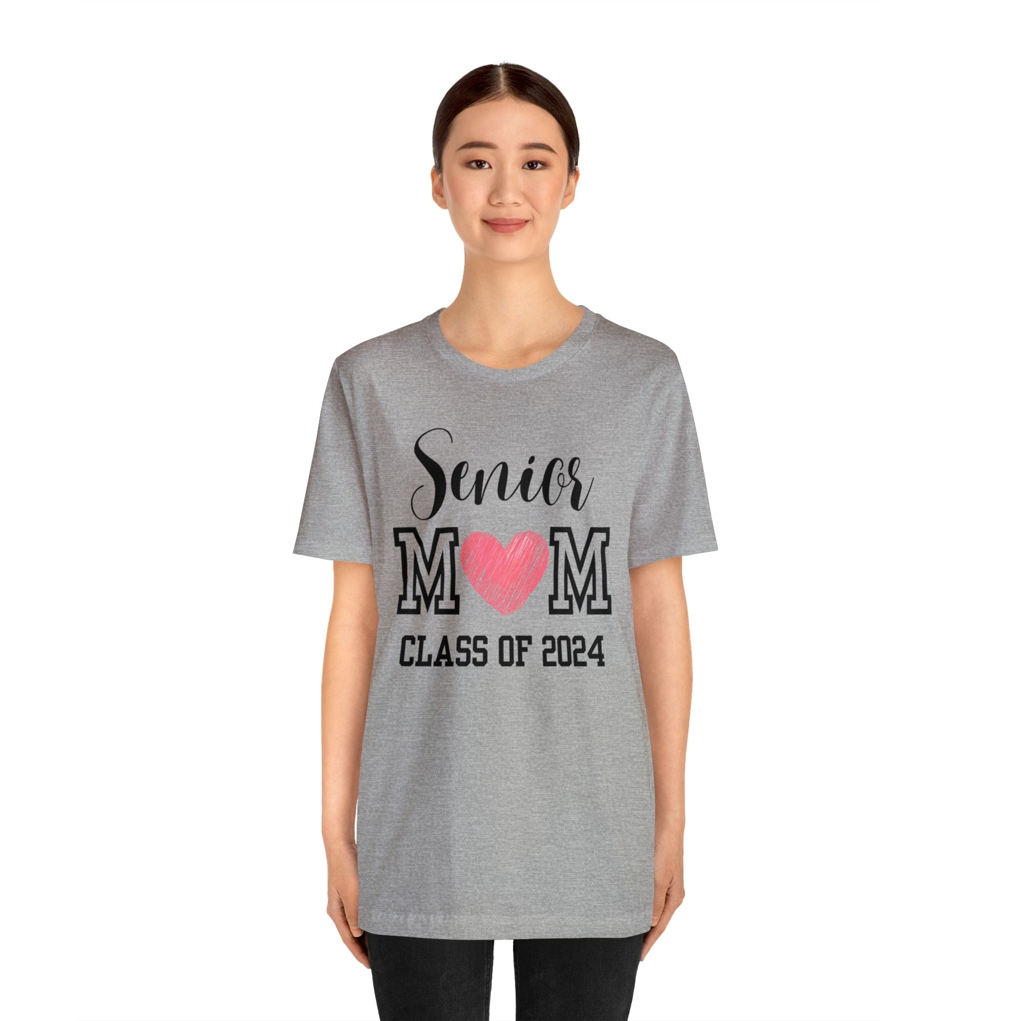 Printify T-Shirt Senior Mom Class of 2024 - Jersey Short Sleeve Tee